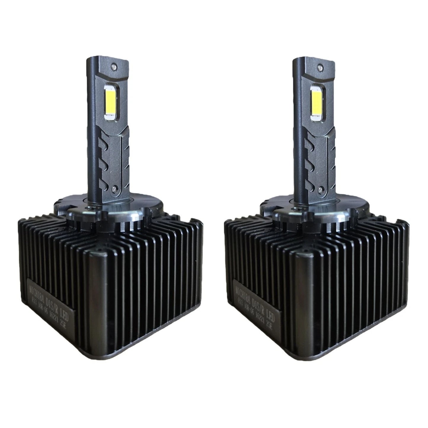 2X HID to LED Headlight Bulbs for Universal Fit (12V 35W 6500K)