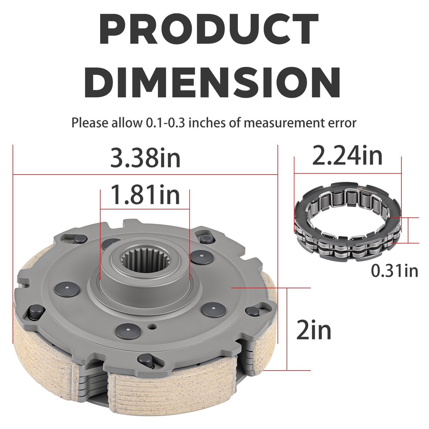 Centrifugal Carrier Bearing for Honda Foreman 400 450 ES (2000–2006)