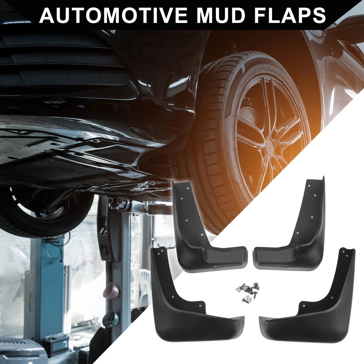 Set of 2 Front & Rear Mud Flaps for Suzuki Grand Vitara (2006–2015)