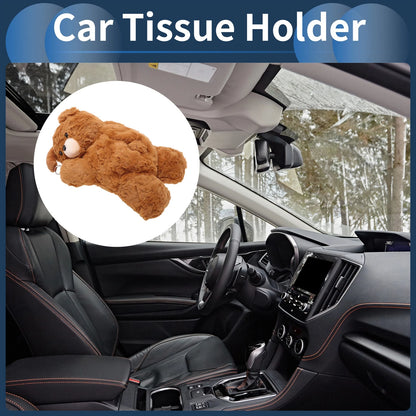 Tissue Holder for Car (Light Brown)