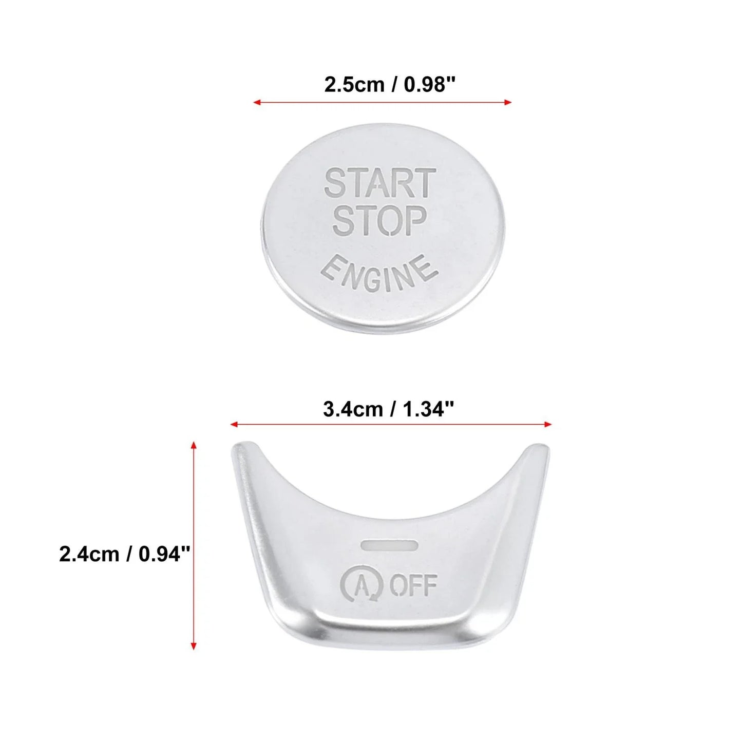 Engine Start Stop Switch Button Cover Set for BMW 5 Series 7 Series