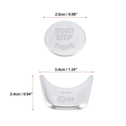 Engine Start Stop Switch Button Cover Set for BMW 5 Series 7 Series