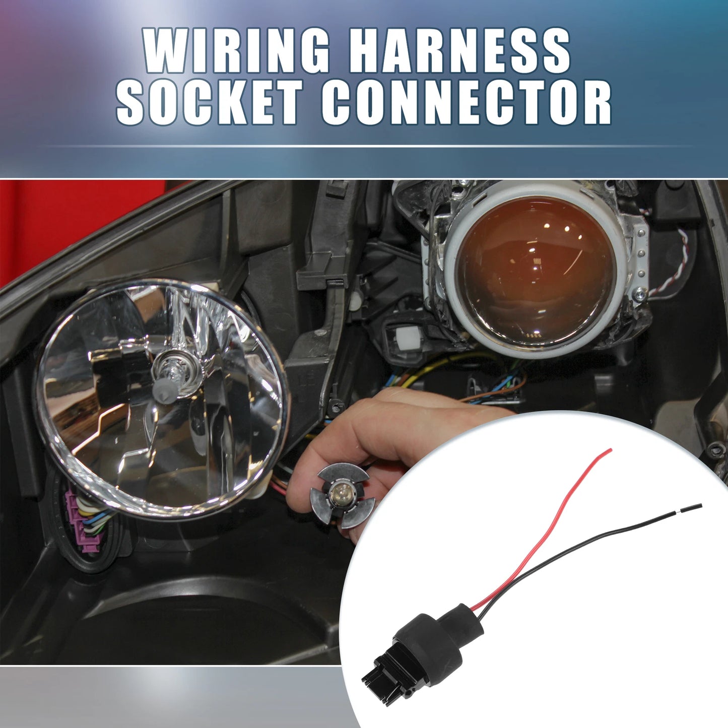 Set of 4 3156 Male Socket Harness for LED Turn Signal Brake Lights