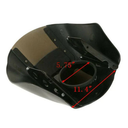 Smoke Windshield & 49mm Fork Clamp for Harley Sportster XL883 1200 (2004-2023)