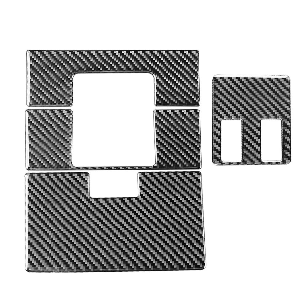 Set of 4 Carbon Fiber Black Reading Light Panel Cover Trim for Toyota Tundra (2014–2021)