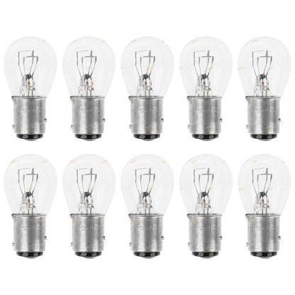 Pack of 10 Stop Tail Indicator Bulbs for Auto Light (12V 21/5W)