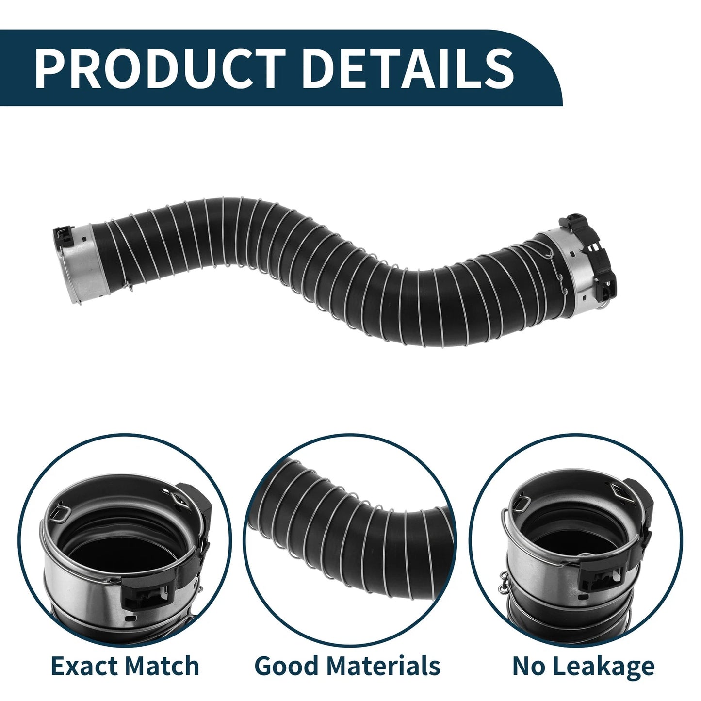 Radiator Hose for BMW 5 Series G30 (2017–2020) No. 11618572858 Black