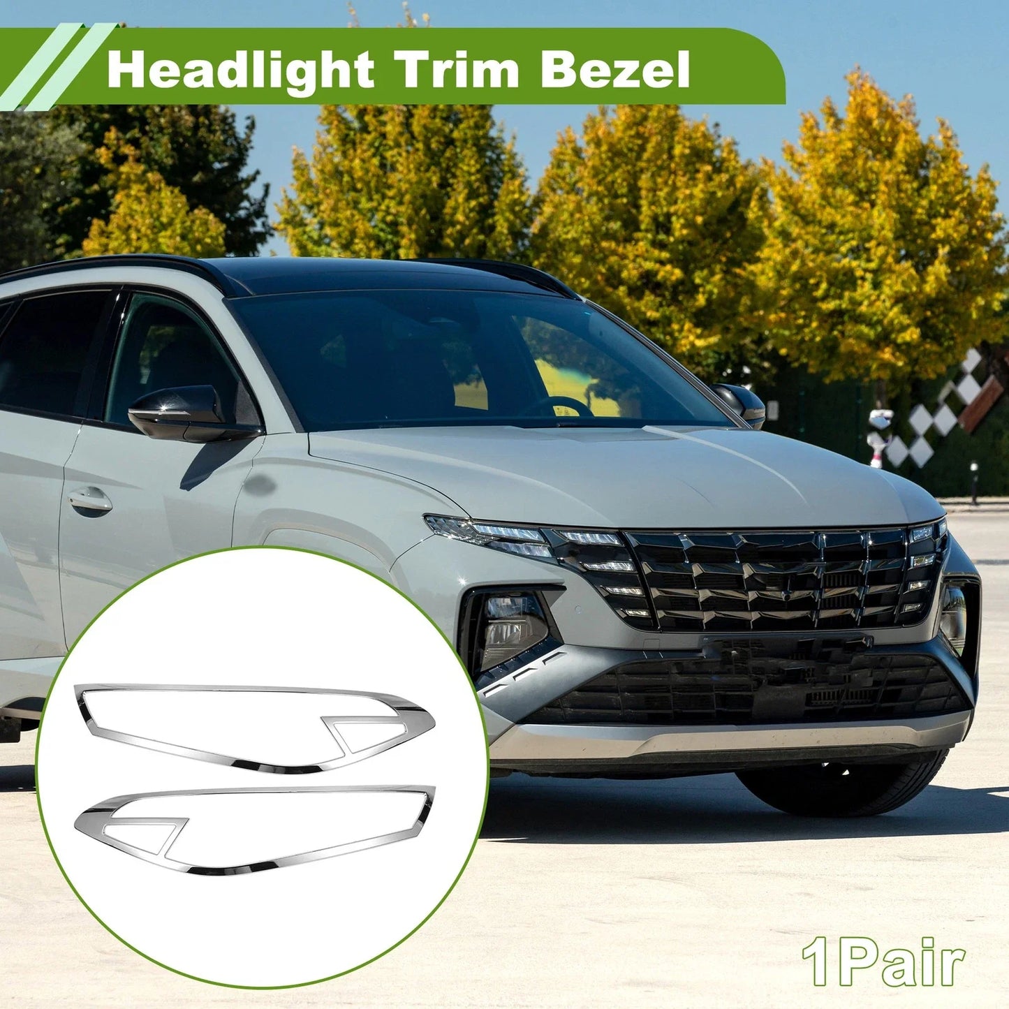Front Left Right Headlight Trim Bezel for Hyundai Tucson (2016-2023)
