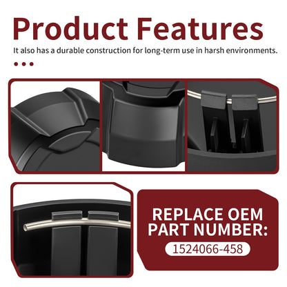 Rear Matte Black Rim Cap for Polaris Ranger SP 570 (2022–2025)