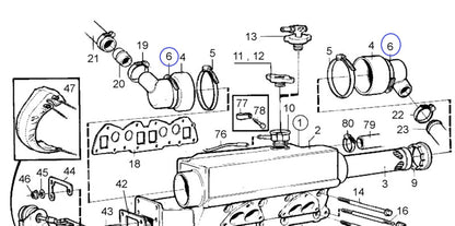 Heat Exchanger End Cap for Volvo TMD22A MD22A MD22L
