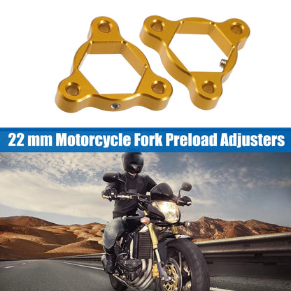 2pcs 22mm Motorcycle Fork Preload Adjusters for Most Motorcycles