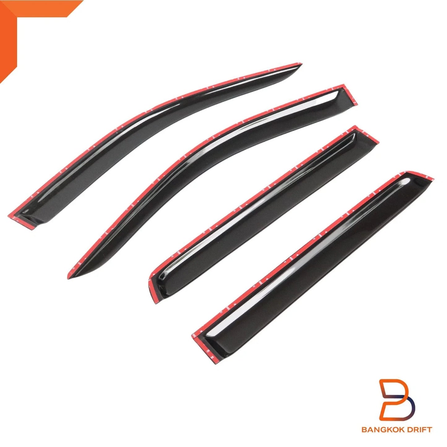 Silver Visor Wind Deflector for Nissan NP300 Navara D23 (2015-2020)