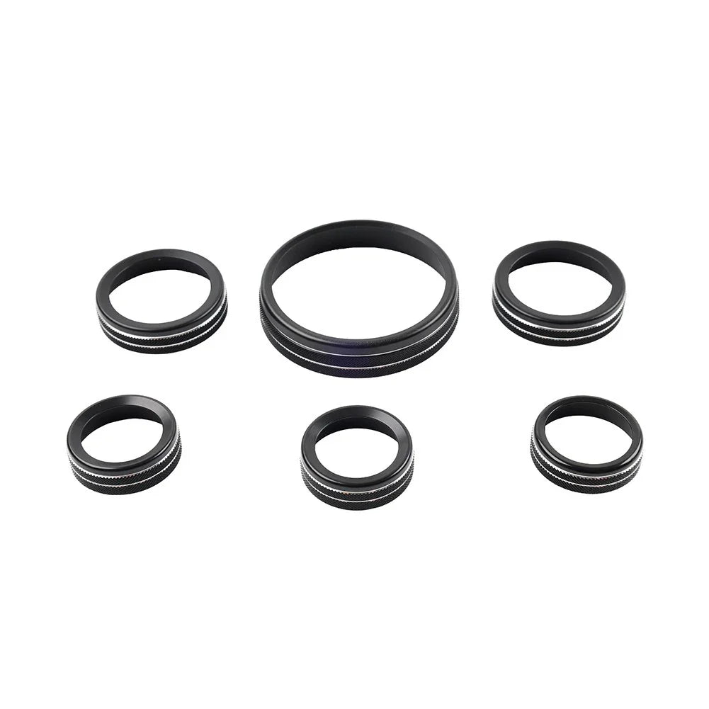 Stereo Tune Knob Headlight Switch Covers for Ford Bronco (2021-2022) Black