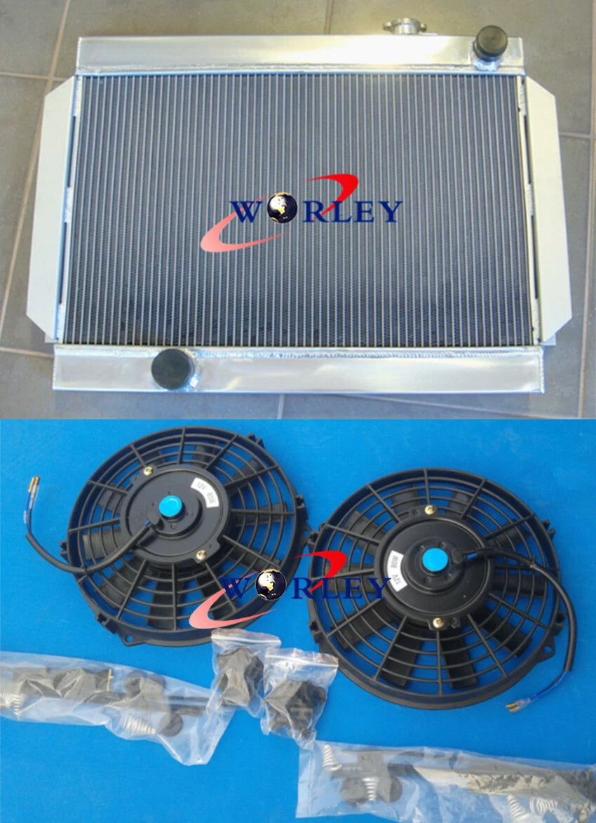 Aluminum Radiator & Fans for Holden Torana V8 (Universal, Manual)