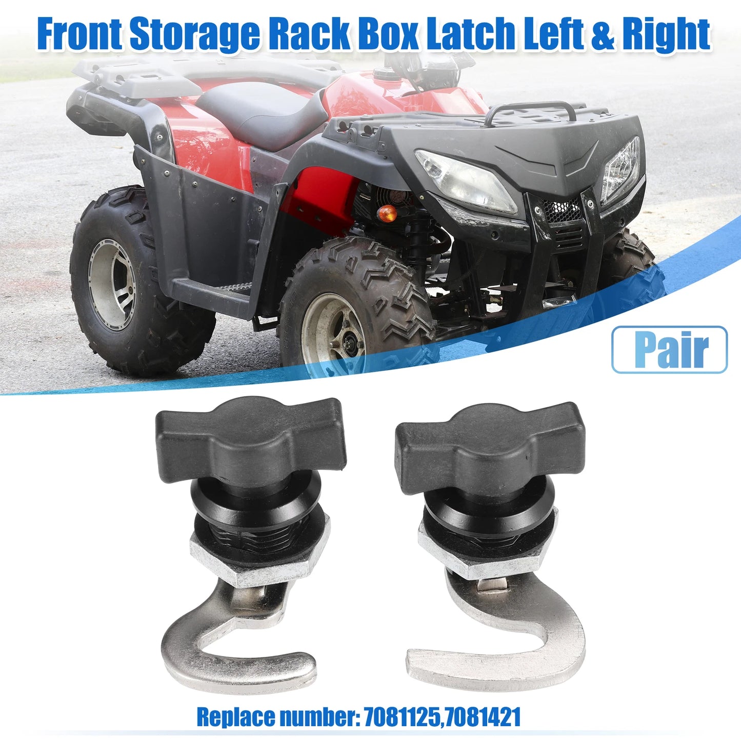 Set of 1 Front Storage Rack Box Detent Latch for Polaris Sportsman (300–450)
