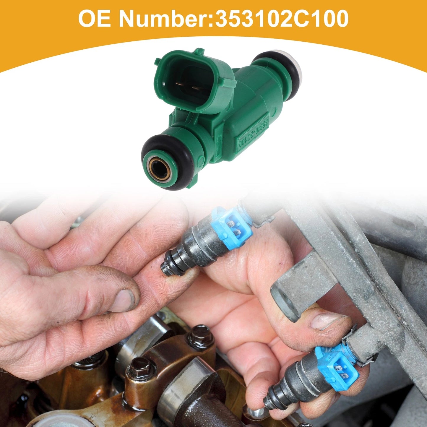 1 Pcs Fuel Injector No.353102C100 for Hyundai Genesis Coupe 2.0L (2010–2012)