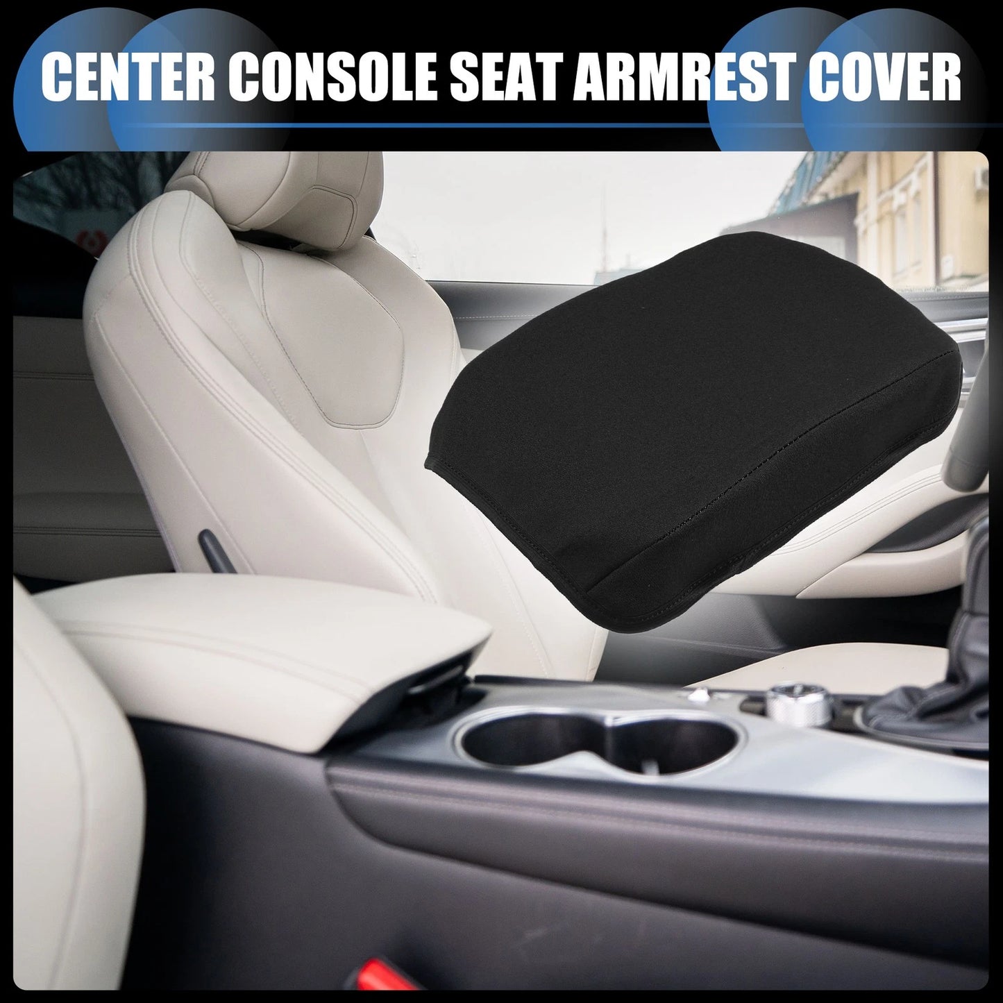 Armrest Protector Cover Pad for Infiniti Q50 (2013–2021) Neoprene Black