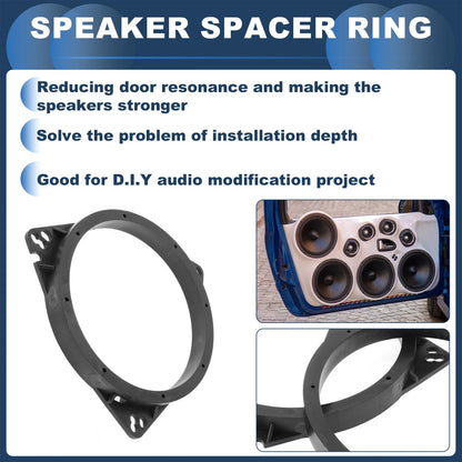 2X Speaker Spacer Ring Adaptor for Toyota 6.5"