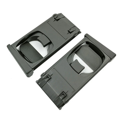 Black Front Cup Holder Trim Left & Right for Toyota Hilux Vigo Fortuner (2005-2014)
