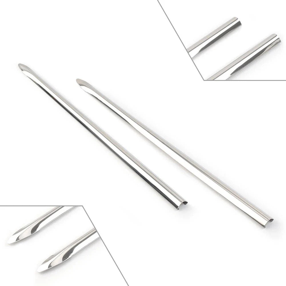 Silver Front Fender Spear Trim for Harley Touring Road King Softail Classic