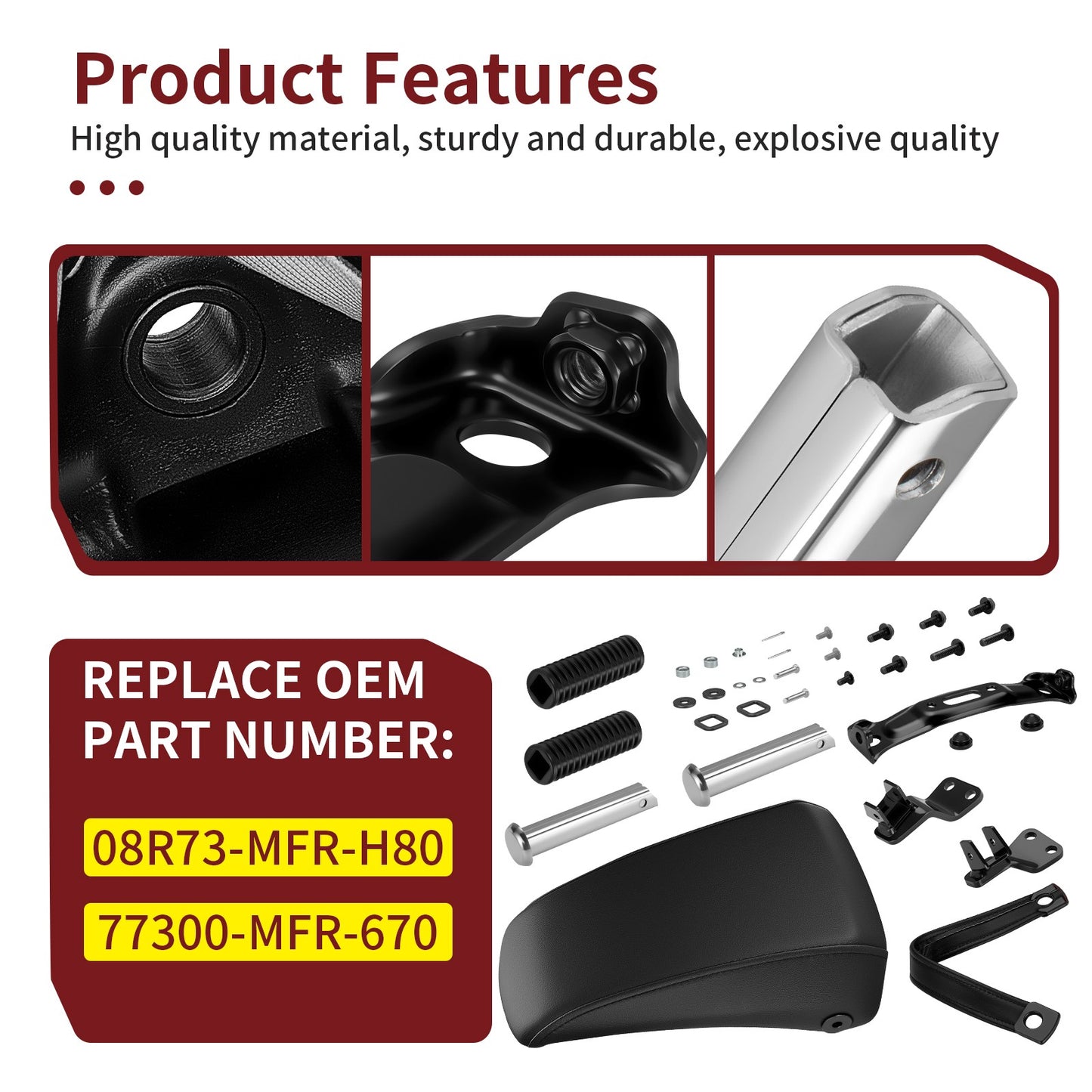 Rear Passenger Seat & Footpeg Kit for Honda Fury 1300 (2010–2024)