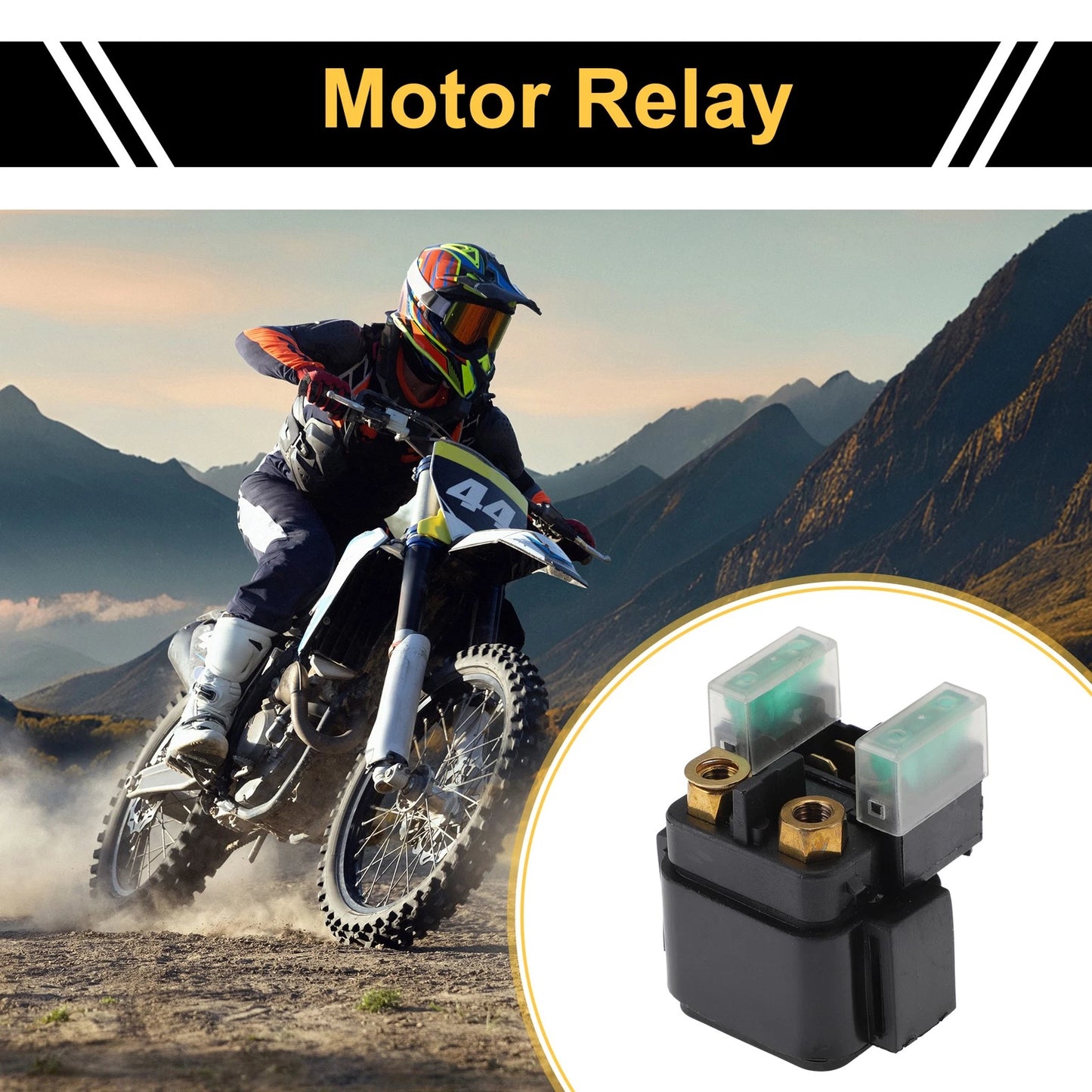 Motor Relay for Yamaha FZ600 FZS6 FZ6 (2004–2008) Metal Plastic Safety Plate