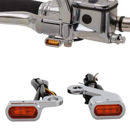 1 Pair Front Turn Signal Lights for Harley Touring Softail (2009-2017)