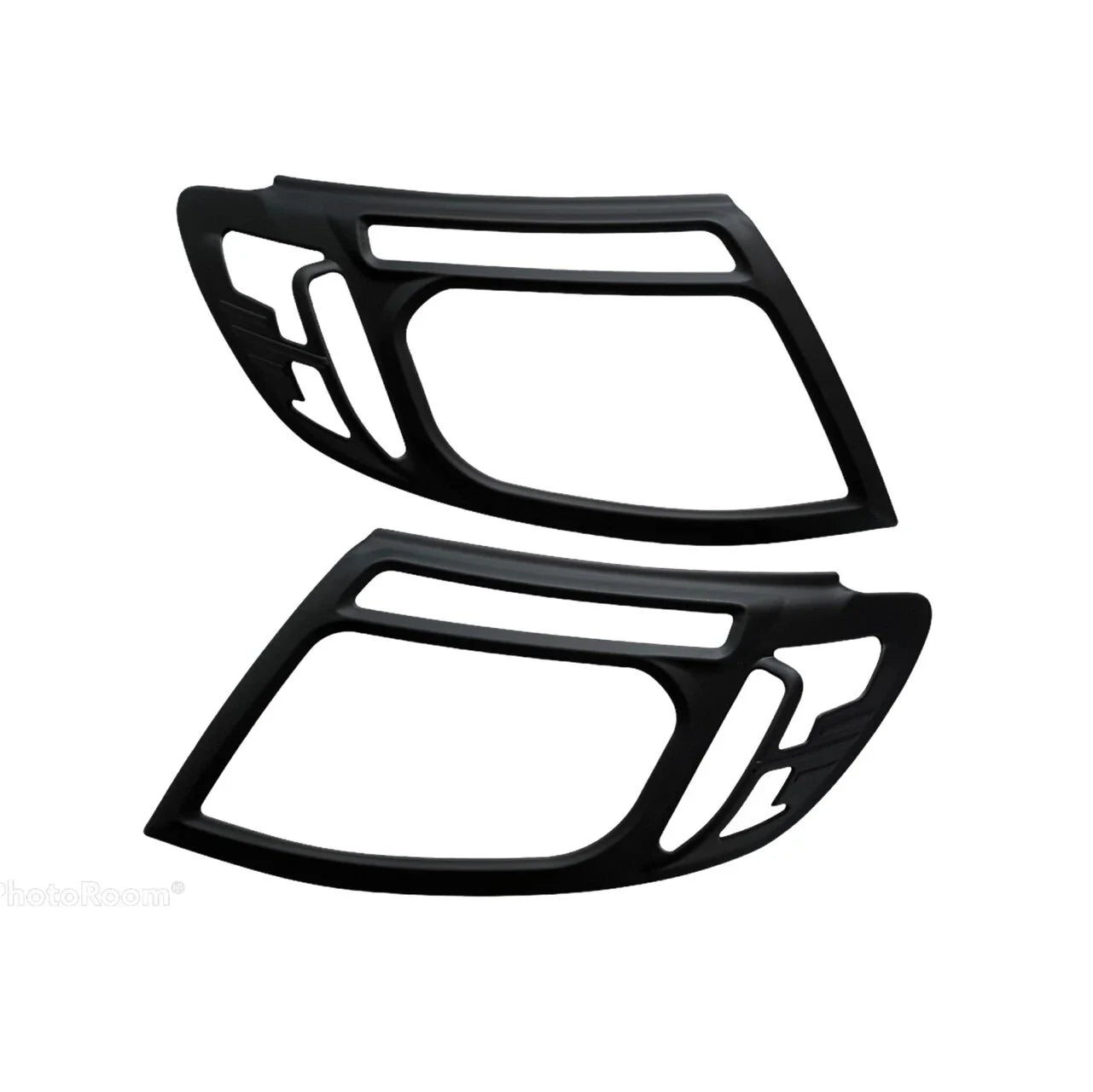 Matte Black Headlight Taillight Lamp Covers for Ford Ranger PX T6 (2011-2015)