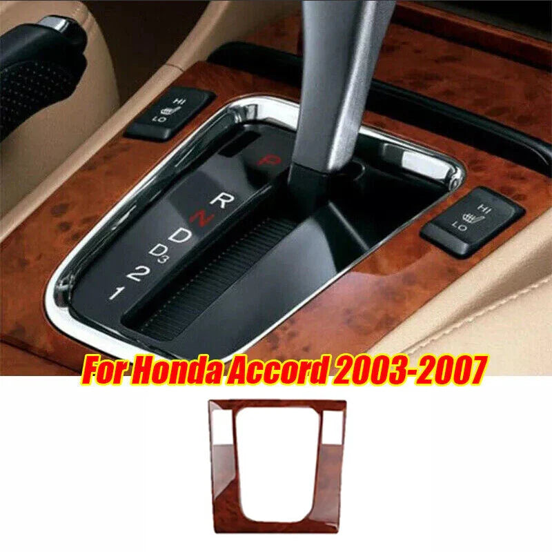 Wood Grain Gear Shift Panel Trim for Honda Accord (2003–2007)