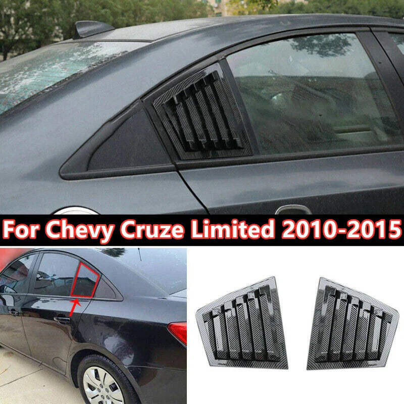 Carbon Fiber Vent Window Scoop Trim for Chevy Cruze Limited (2010–2015)
