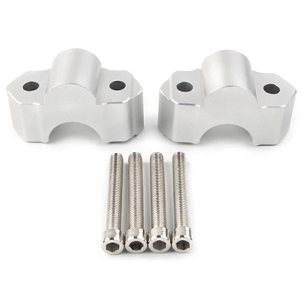 22mm Handlebar Riser Mount Clamps Chrome for Kawasaki Versys 1000 (2015–2018)