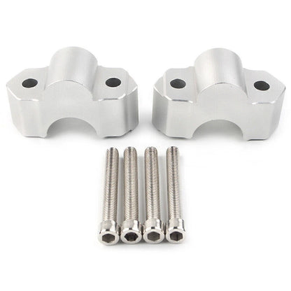 22mm Handlebar Riser Mount Clamps Chrome for Kawasaki Versys 1000 (2015–2018)