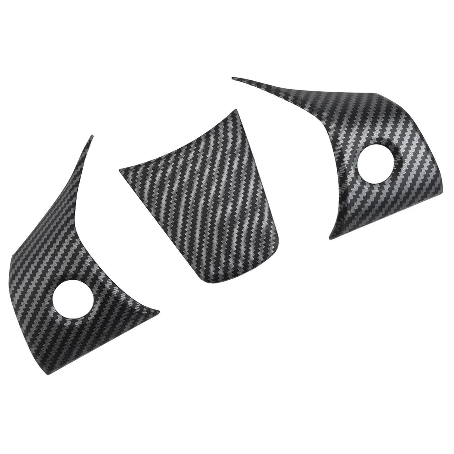 Carbon Fiber Interior Steering Wheel Trim for Tesla Model 3 (2017–2024)