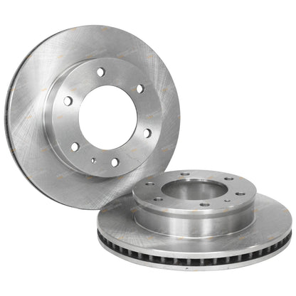 2 Front Disc Brake Rotors for Mazda BT50 B2500 B3000 (2006–2011)