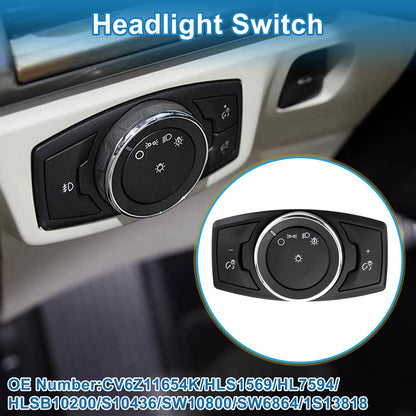 Headlight Switch for Ford C-Max (2013–2018) No.CV6Z11654K/HLS1569/HL7594/HLSB10200