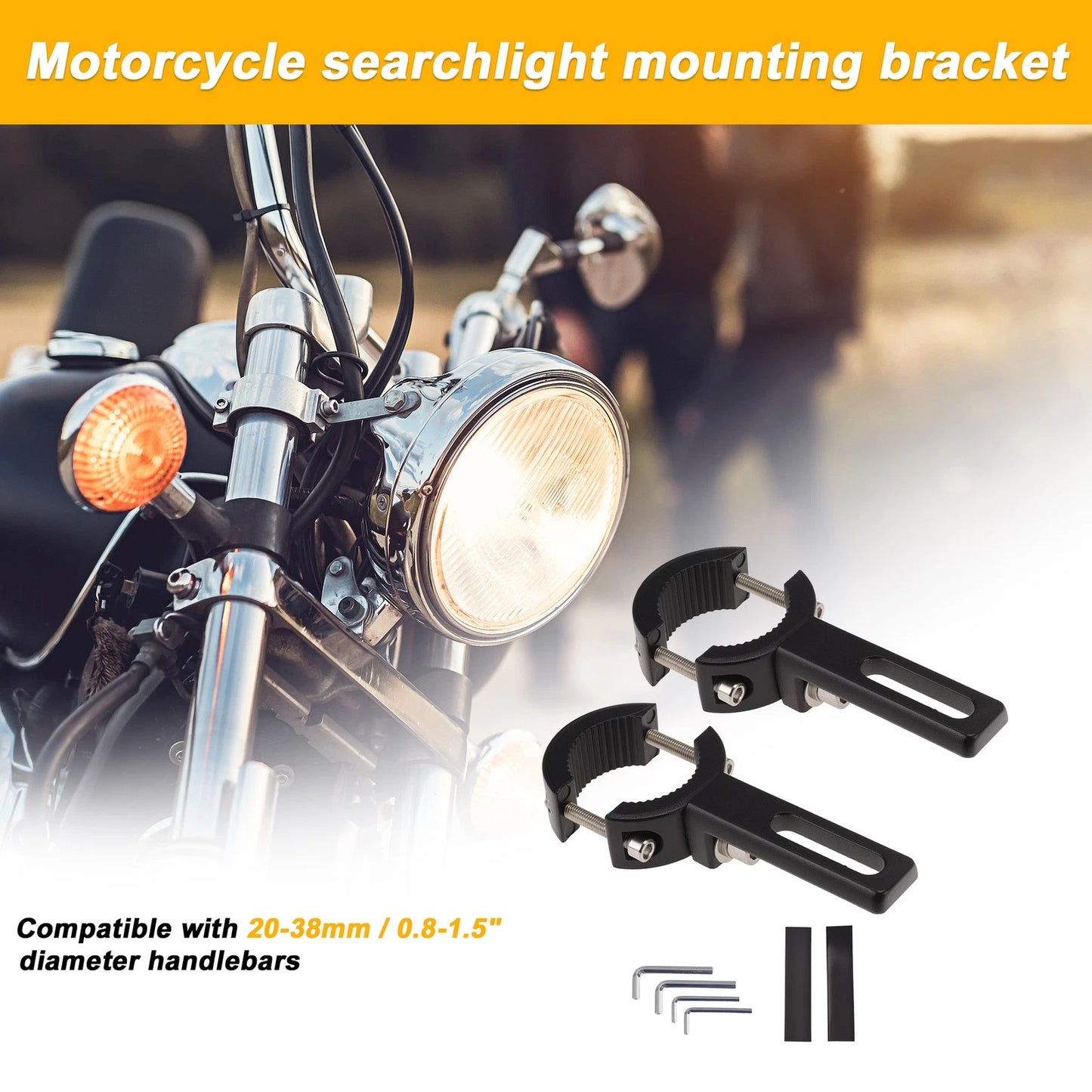 Light Bar Mounting Bracket for Motorcycle (Universal Fit)