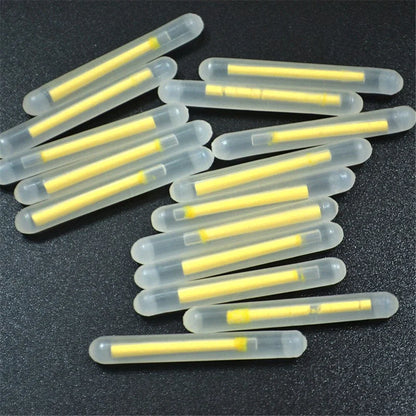 100pcs 1.5" Mini Green Glow Sticks for Night Golfing/Fishing