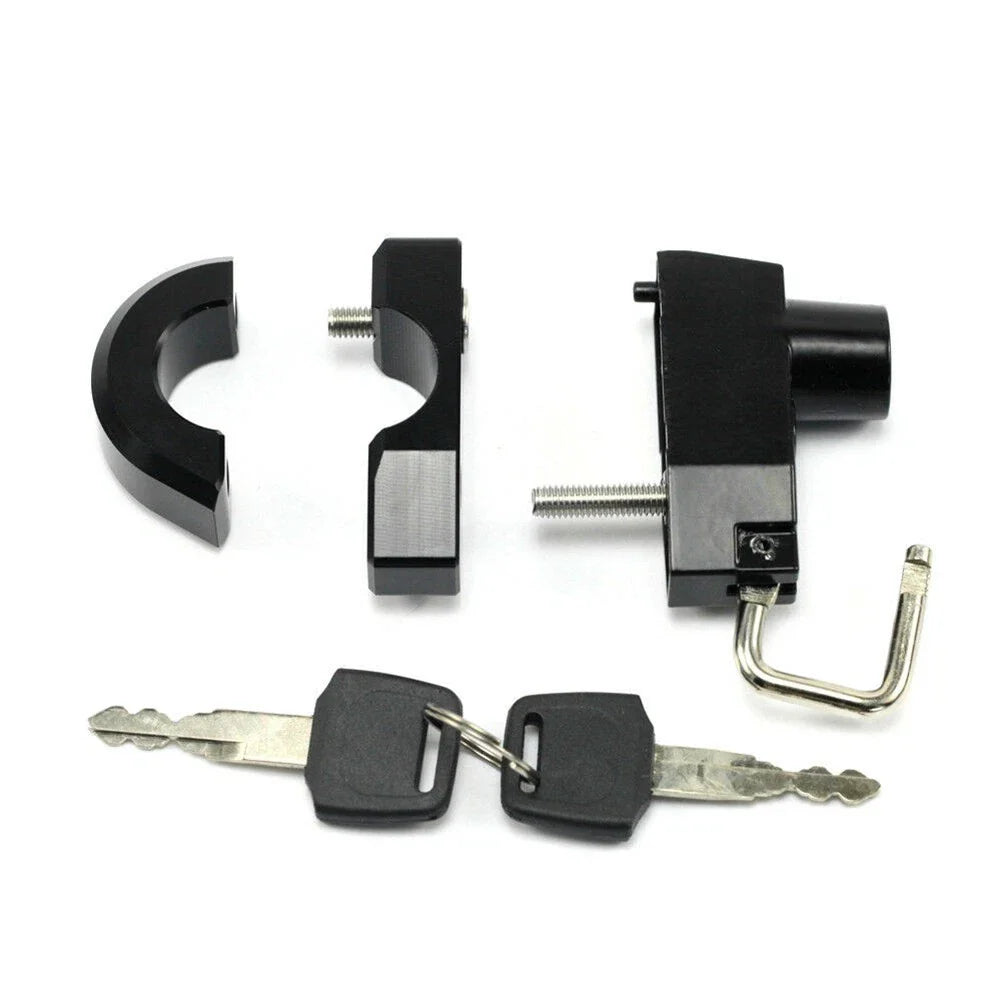 25mm CNC Handlebar Helmet Lock w/Keys for HARLEY-DAVIDSON XL 883 1200