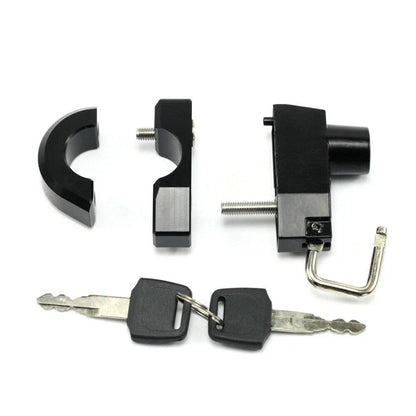 25mm CNC Handlebar Helmet Lock w/Keys for HARLEY-DAVIDSON XL 883 1200
