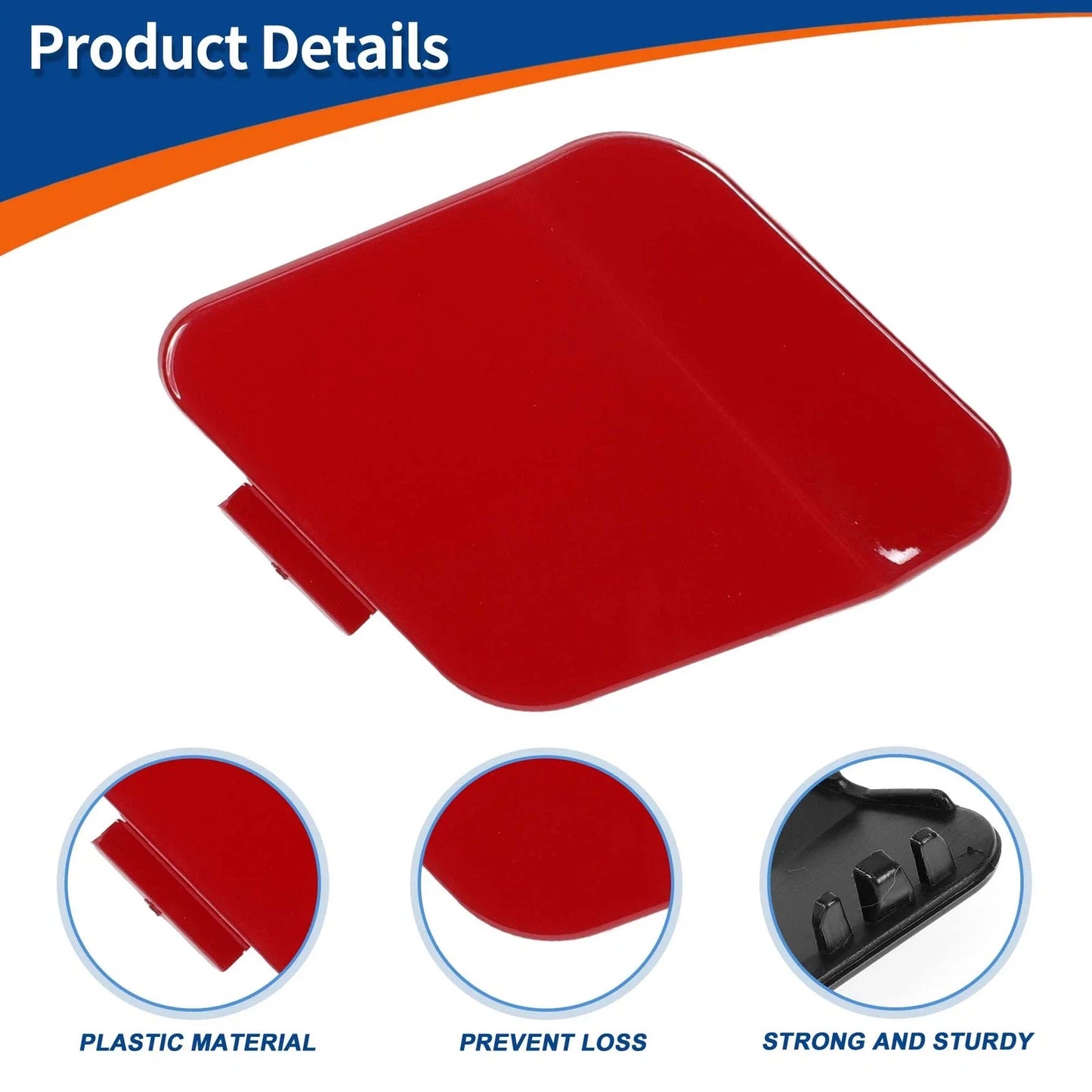 Front Tow Hook Cover for BMW 114i (2012-2014) Crimson Red