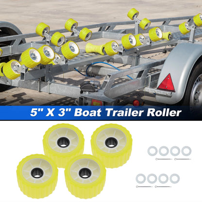 4X 5" x 3" Wobble Roller for Boat Trailer