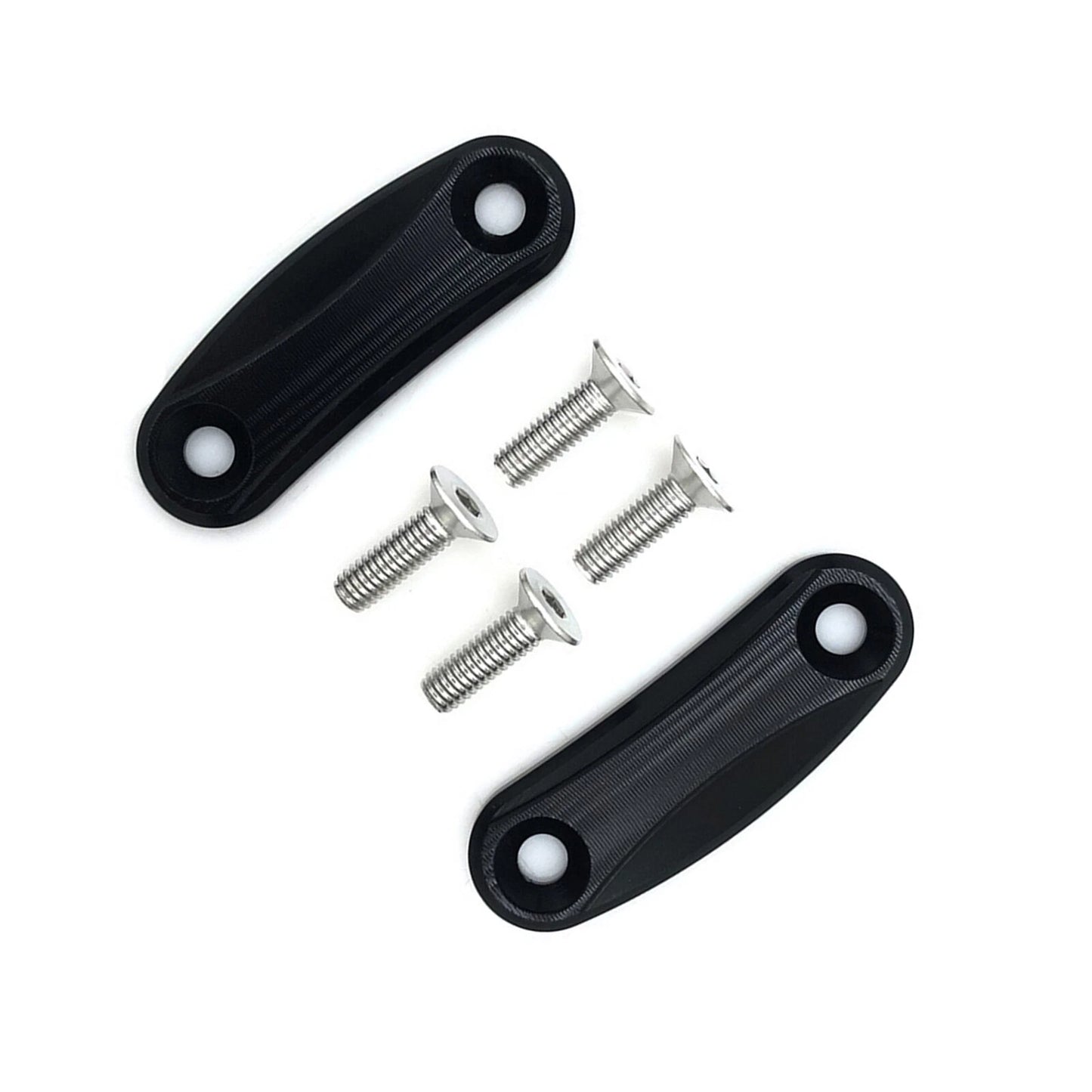 1 Pair Black Rearview Mirror Block Off Plates for Kawasaki NINJA400 (2018-2021)