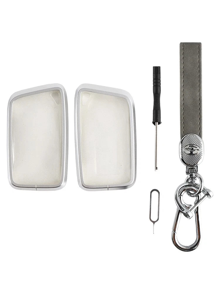 Leather Key Case Cover for Benz GLC GLK CLS (2015–2020)