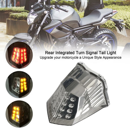 Integrated Flashing Tail Light for Yamaha Diversion 600 XJ6 FZ6 (2009–2017)