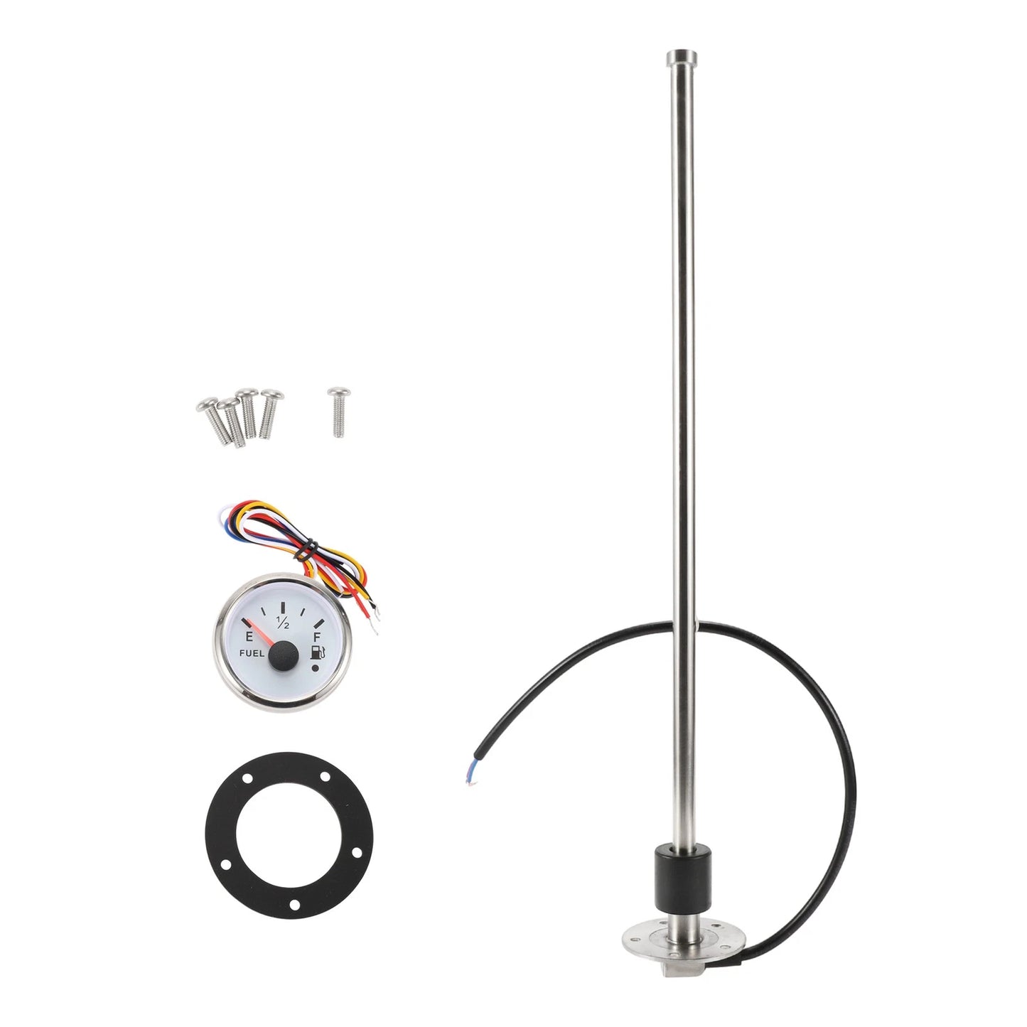 Fuel Sending Unit and Gauge Kit 240-33 Ohm 500mm for Boat Car Truck