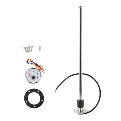Fuel Sending Unit and Gauge Kit 240-33 Ohm 500mm for Boat Car Truck