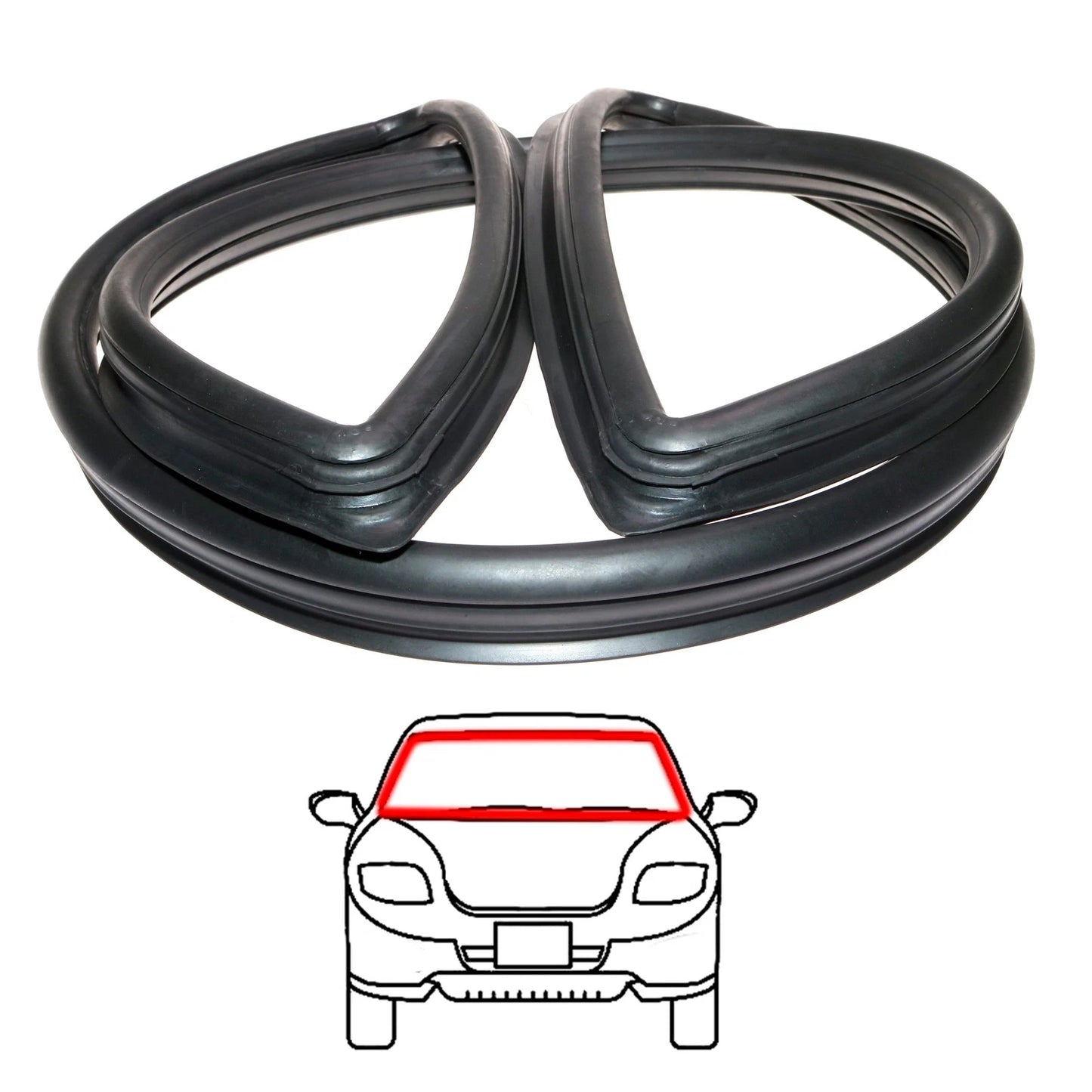 Front Windshield Weatherstrip for Toyota Corolla E10 KE10 KE15 KE17 (1966–1970)