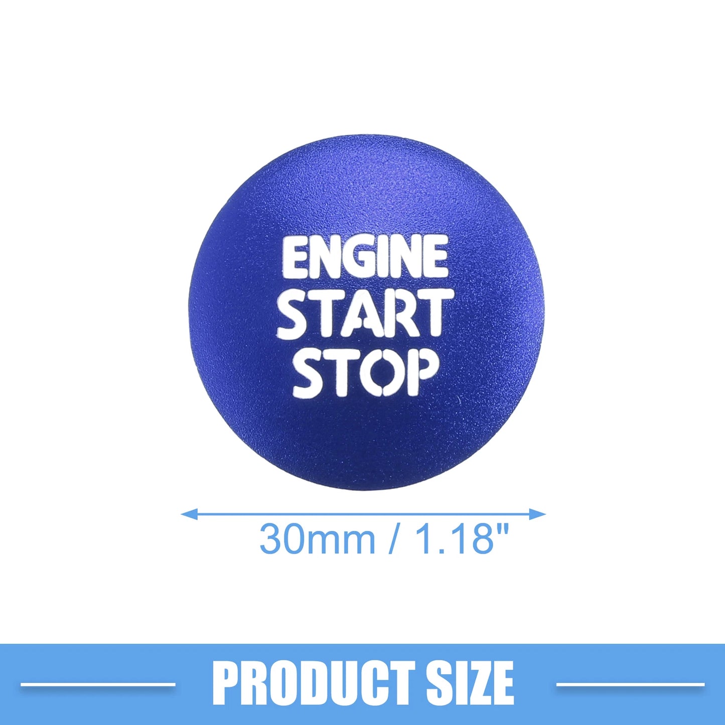 Ignition Button Cover Sticker for Toyota Tacoma (2016–2021) Blue