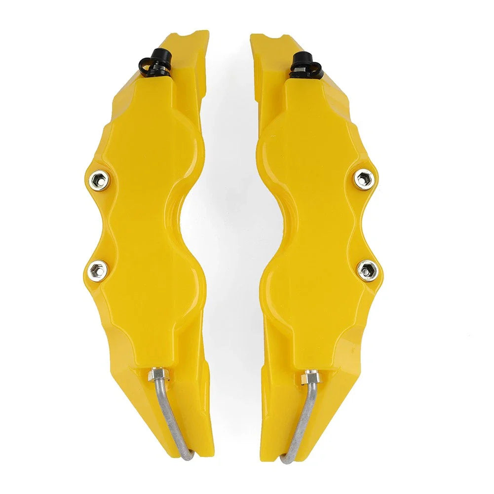 3D Style Yellow Brake Caliper Covers for Universal Car Auto Disc