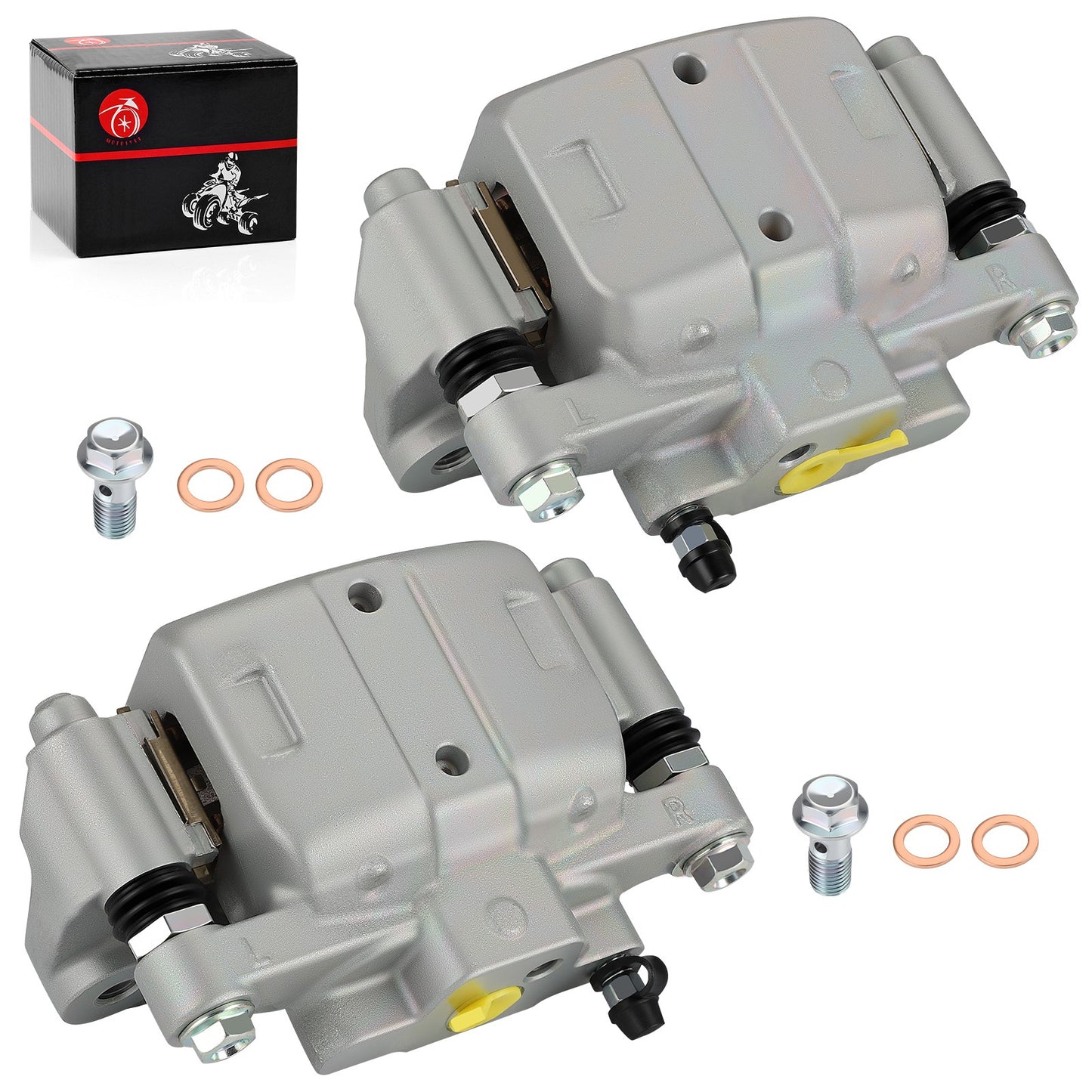 Set of 2 Rear Brake Calipers with Pads for Yamaha YXZ1000R (2016–2024)